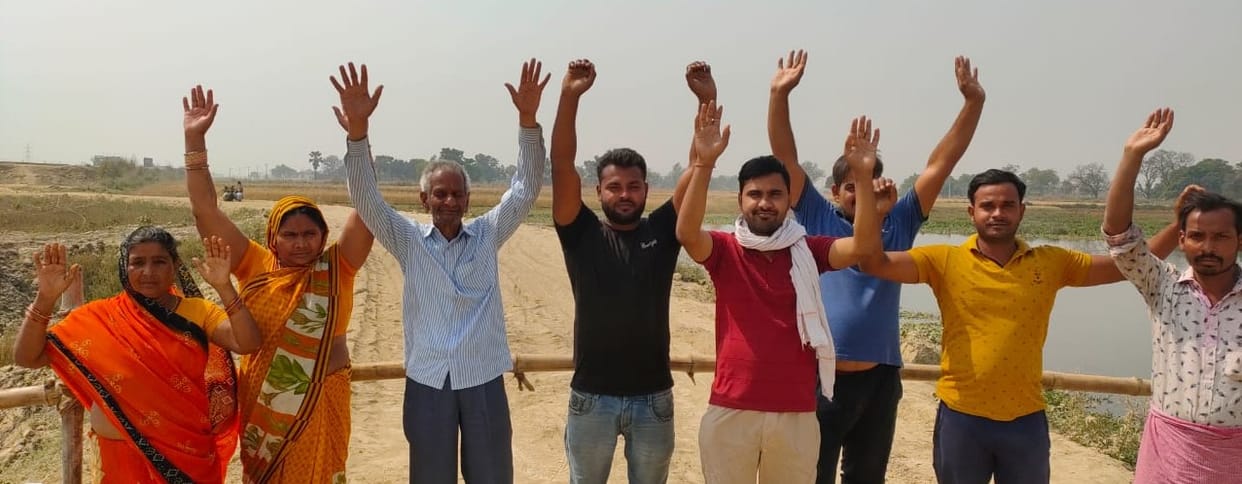 Farmers demonstrated for compensation