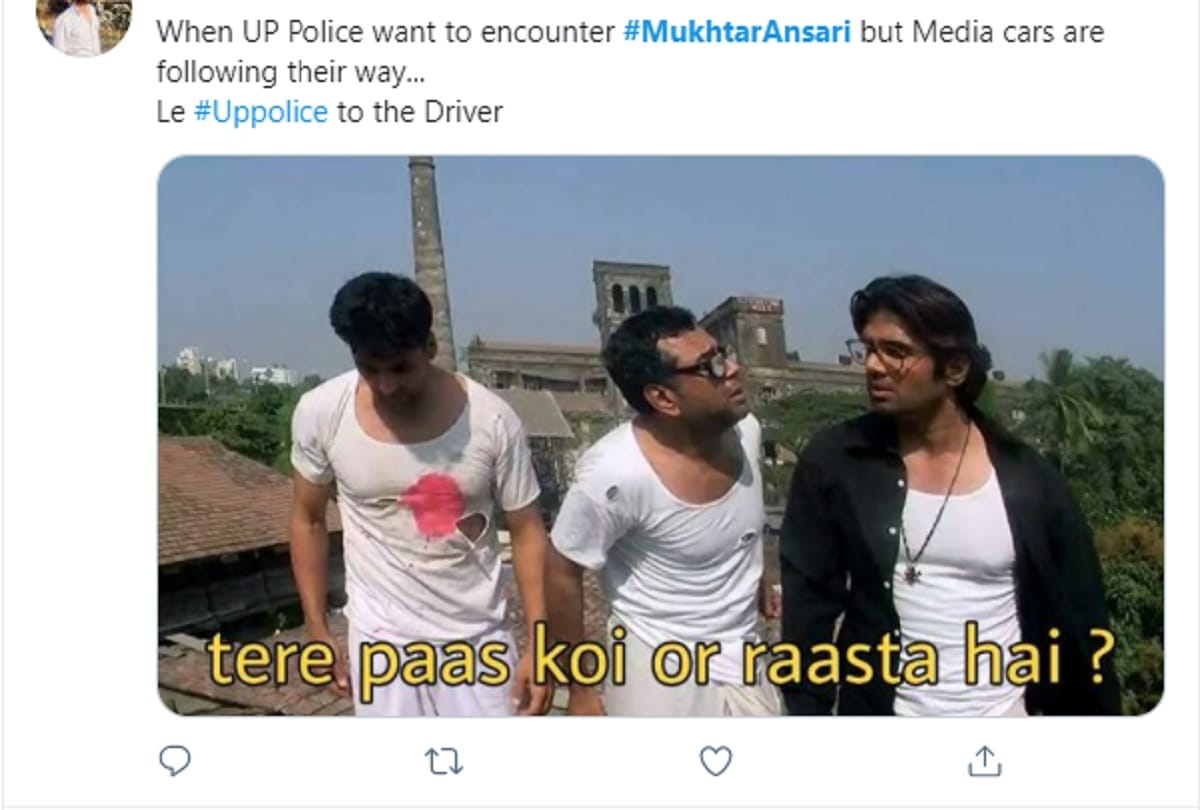 UP police to shift Mukhtar Ansari from Ropad to Banda jail funny memes on social media