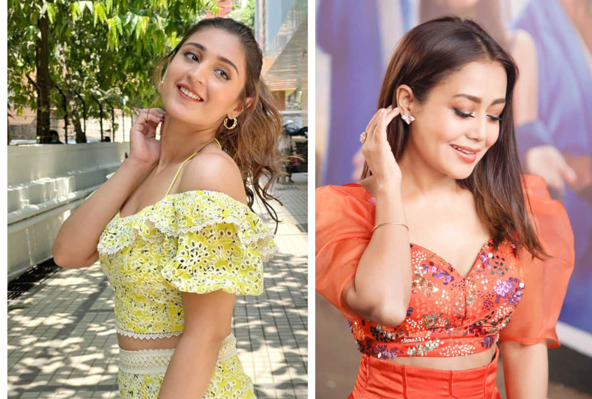 singer dhvani bhanushali look gorgeous in indian idol 12 set
