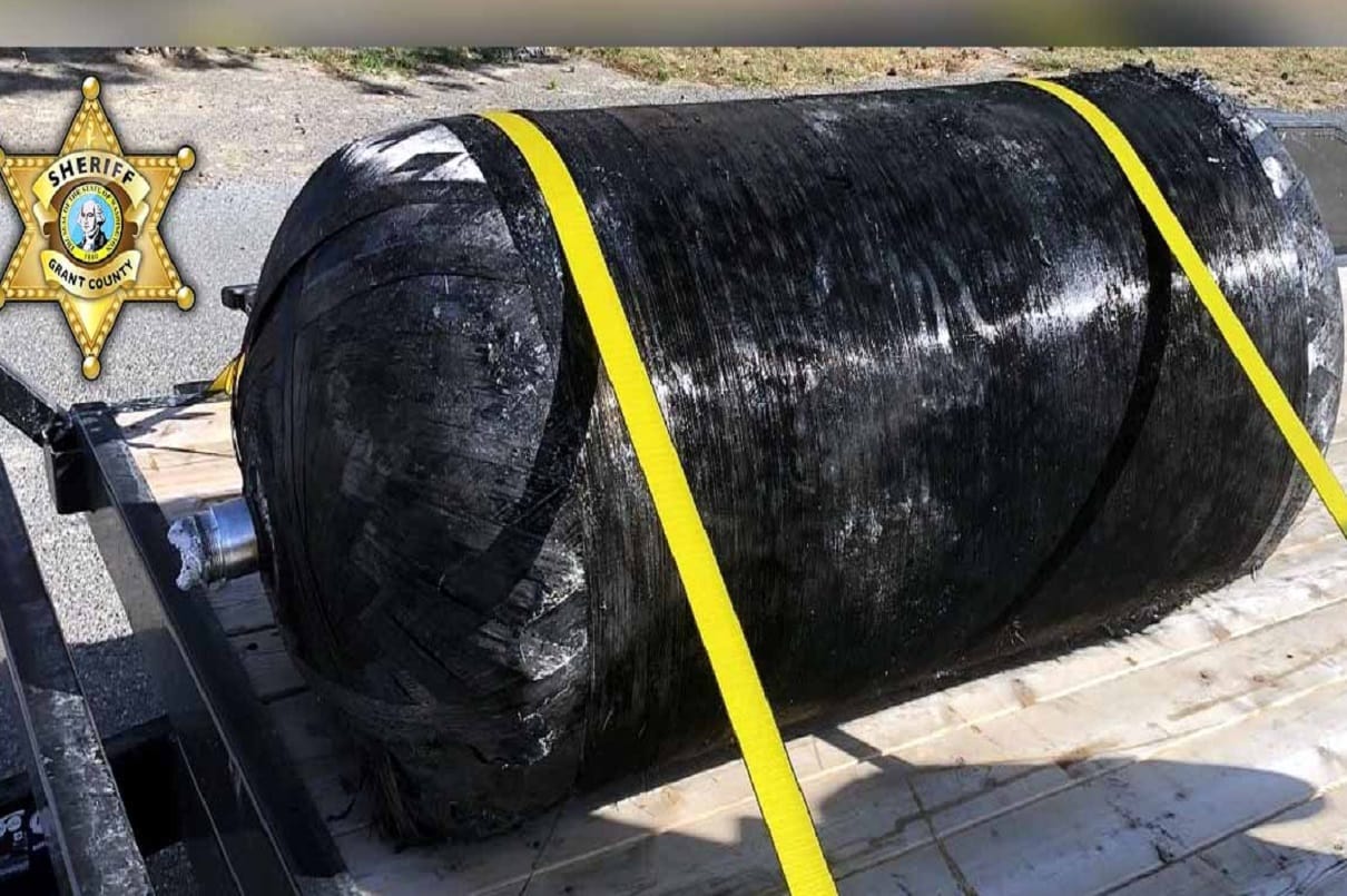 spacex falcon rocket Debris falls on private property in Washington