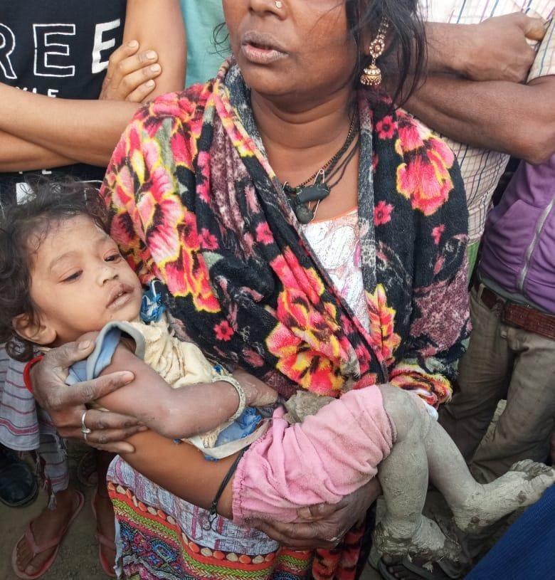 One-and-a-half-year-old innocent missing at night, found 18 hours later in a pit