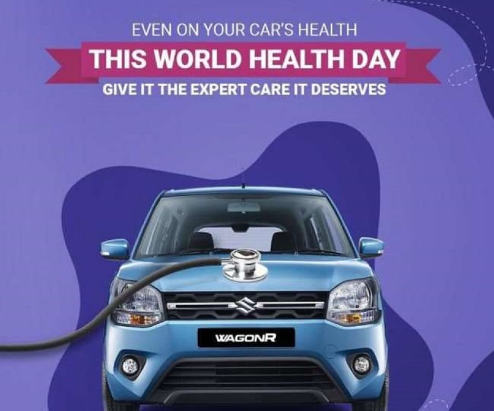 world health day 2021 maruti says your car also need special care from experts car care tips World Health Day 2021 maruti suzuki advice on car care health maruti suzuki cars