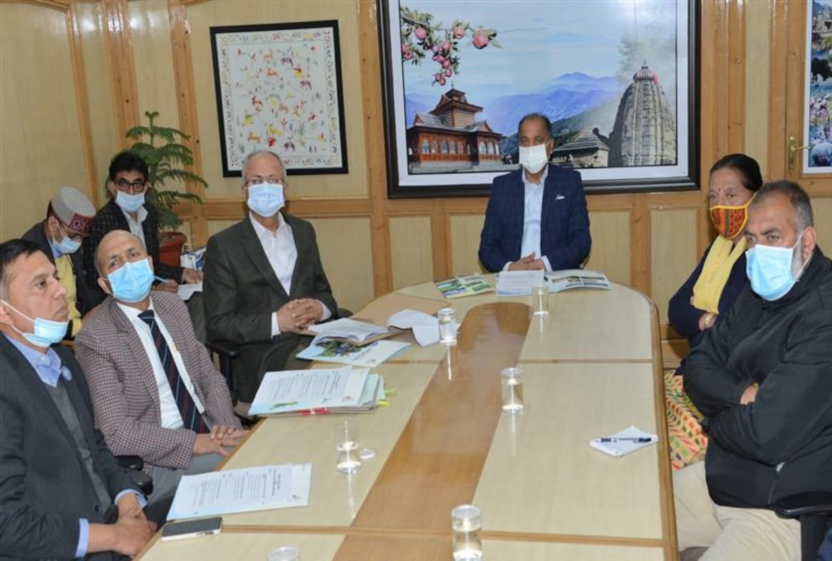 CM Jairam Thakur in meeting of HP Tourism Development Board at Shimla