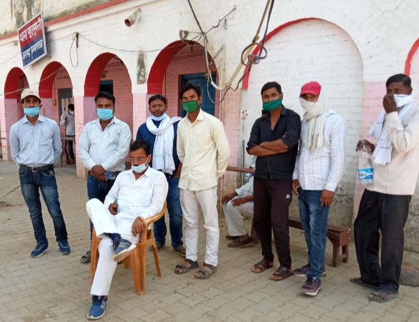 The villagers chose the young man in the chaupal