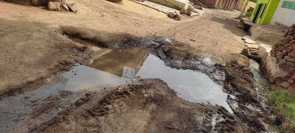 water shortage in gadmau, even huge lake in area