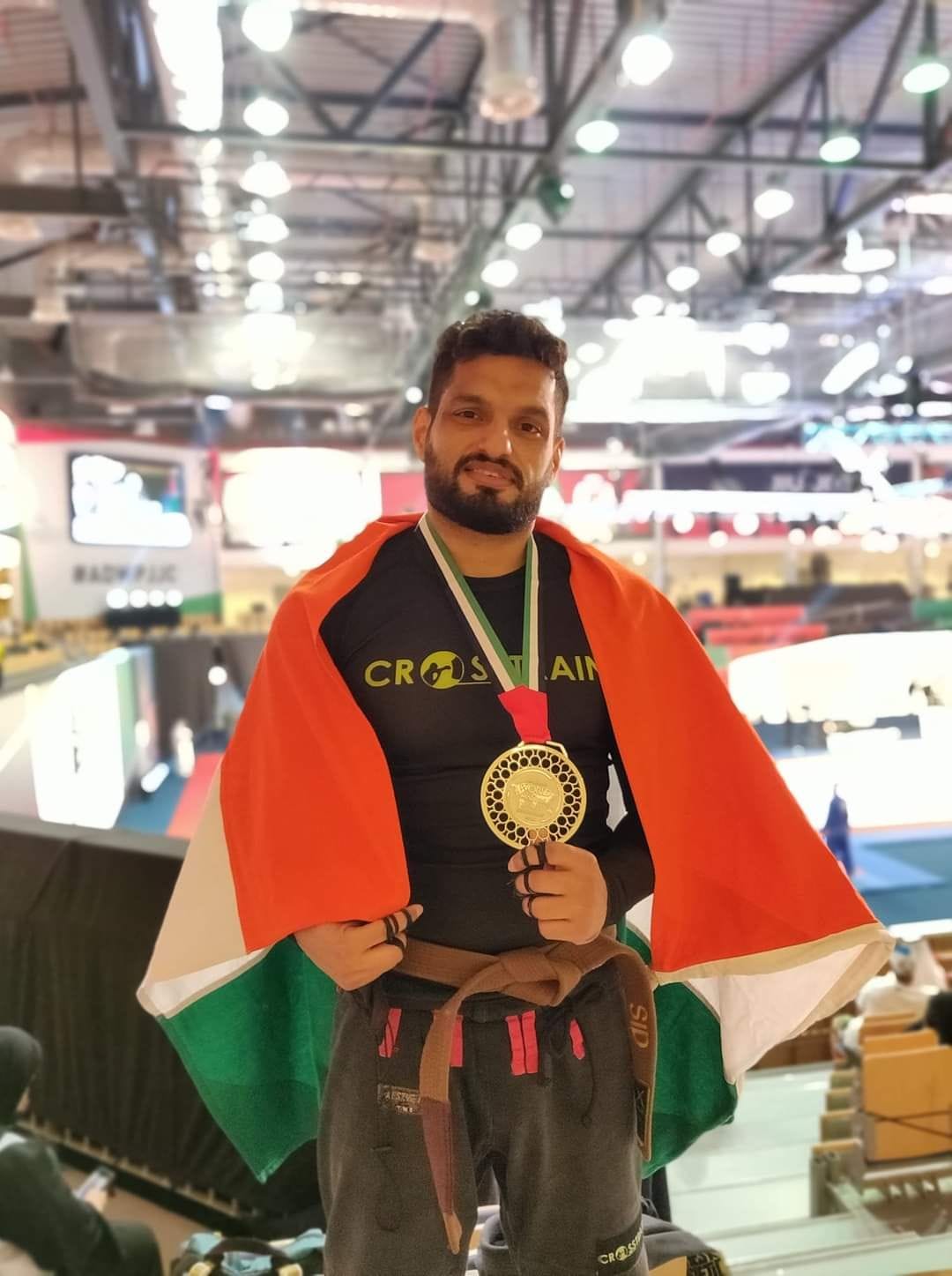 Siddharth won silver in martial arts