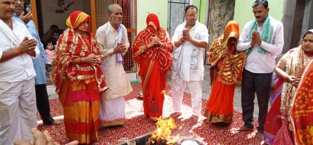 Celebrated the annual festival of Narmadeshwar and Annapurna Mata temple