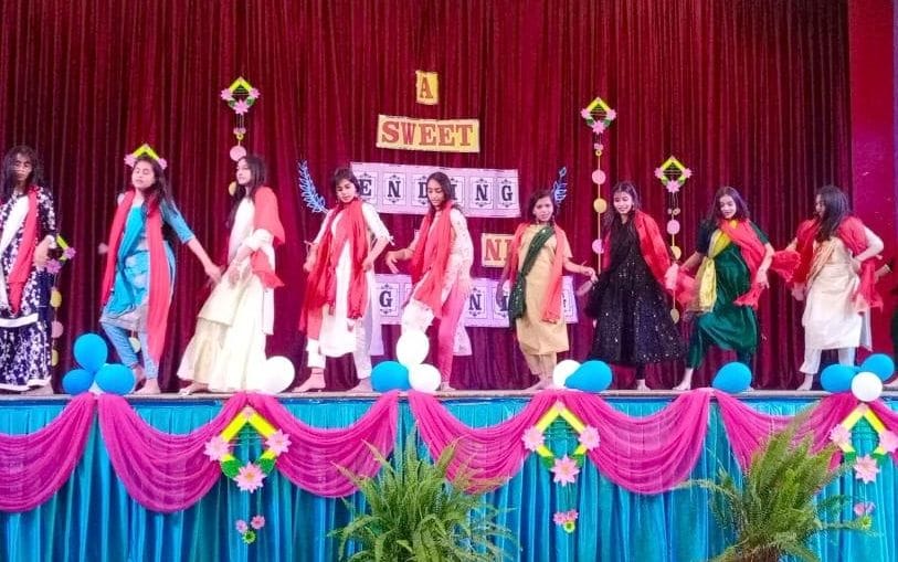 Farewell to class 12 students at St. Mary's School