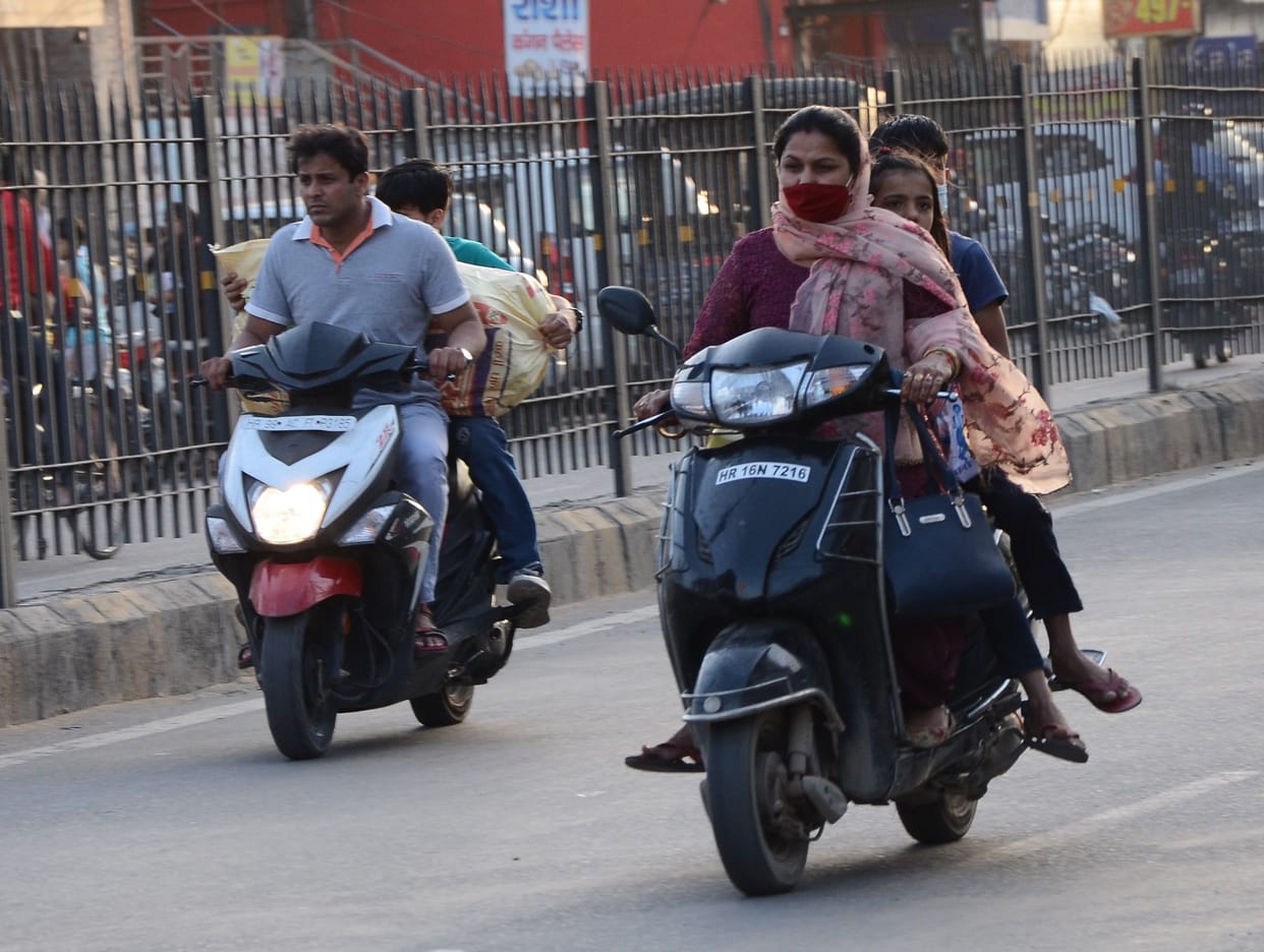 road safety, police, without helmet, fine