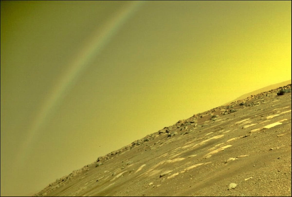 Nasa posts on viral Mars pic captured by Perseverance rover