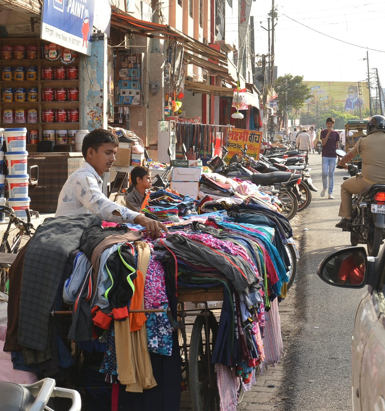 Footpaths lost due to encroachment competition