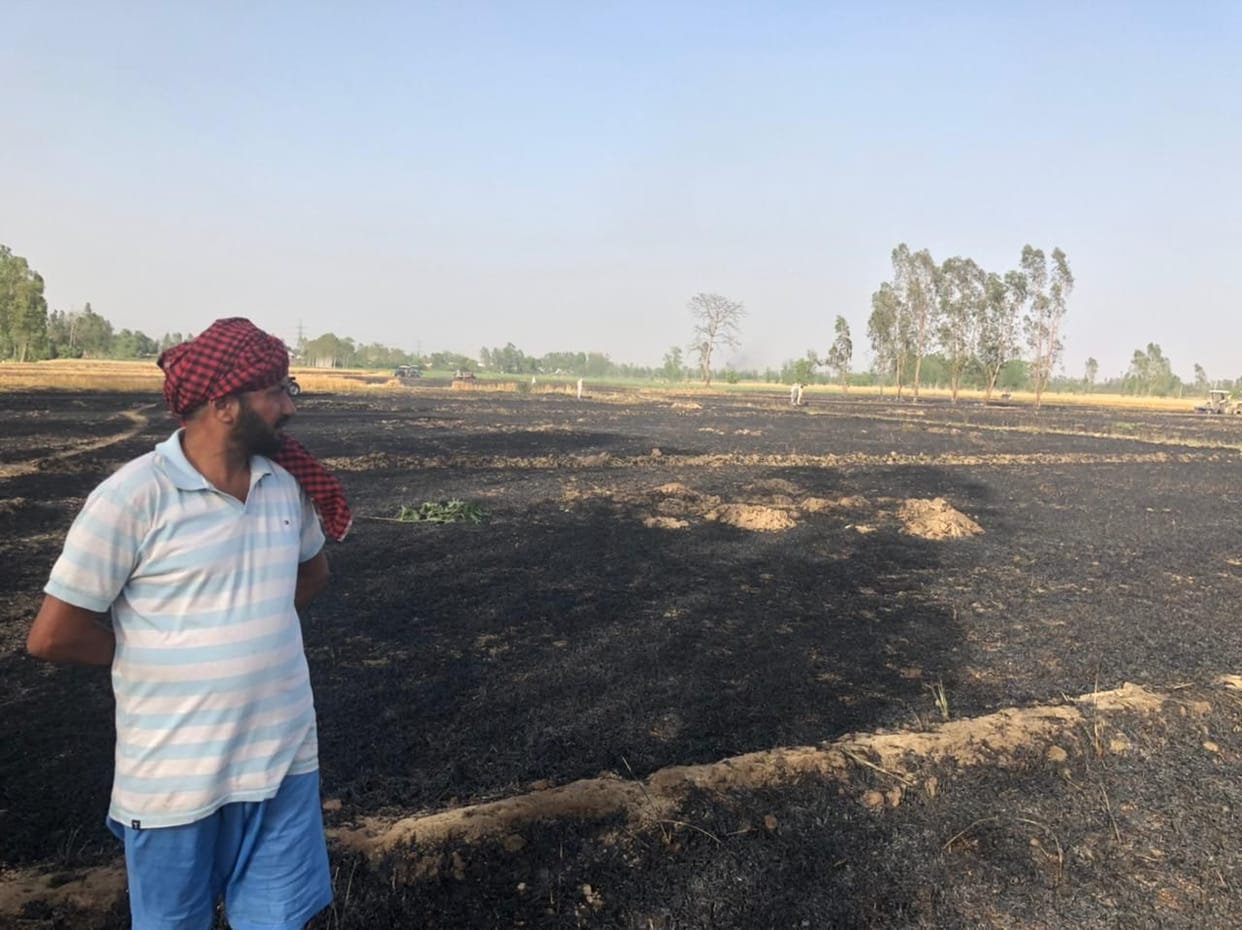 Five huts burned.