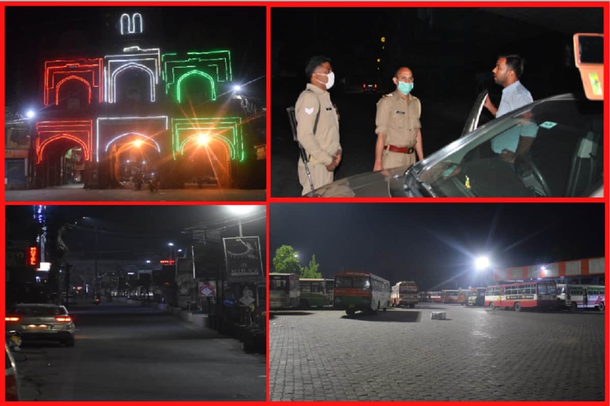 Police deployed on streets after night curfew in Meerut and see photos