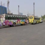 कर्नाटक में बस सेवा प्रभावित