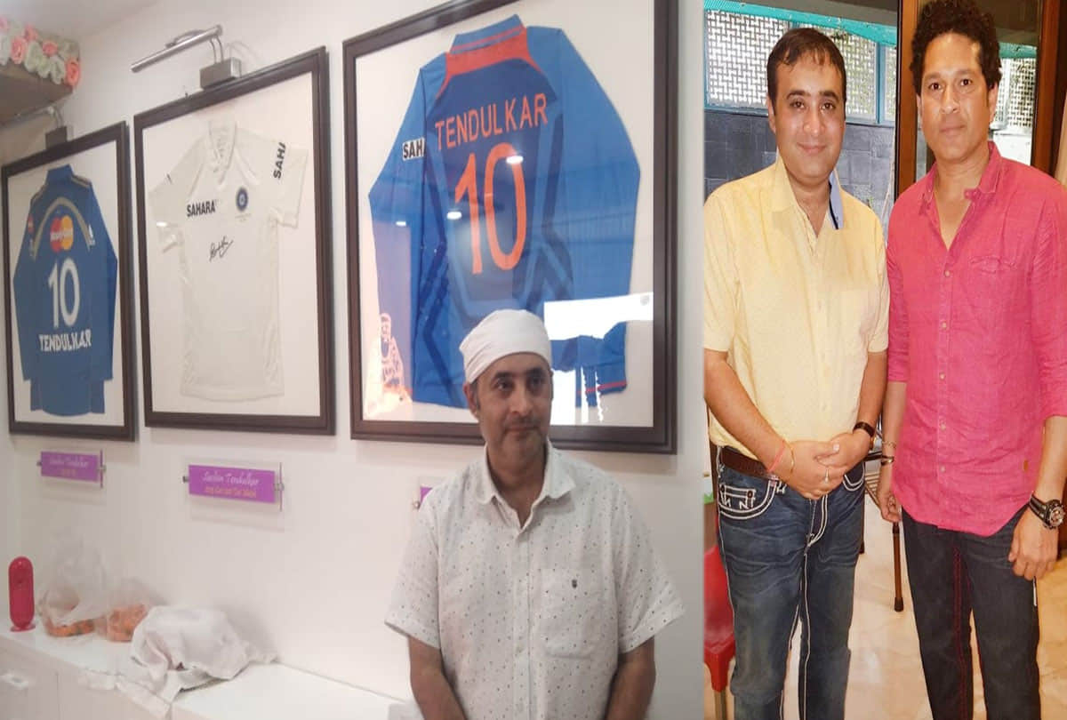 walls of the house decorated with Sachin tendulkar photo