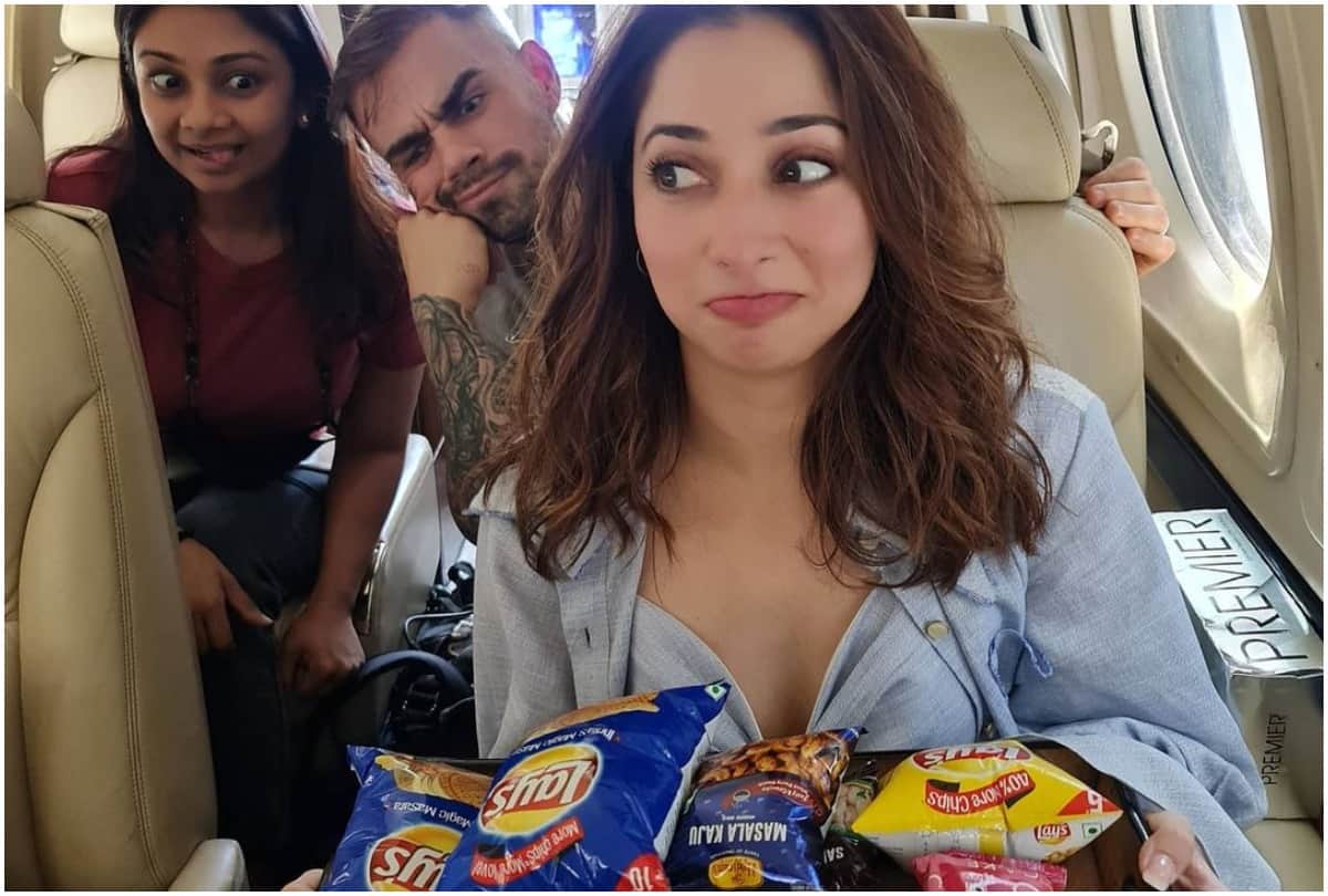 Tamannaah Bhatia Posts Photo Of Her Private Jet Trip Her Makeup Artist Resemblance With Virat Kohli
