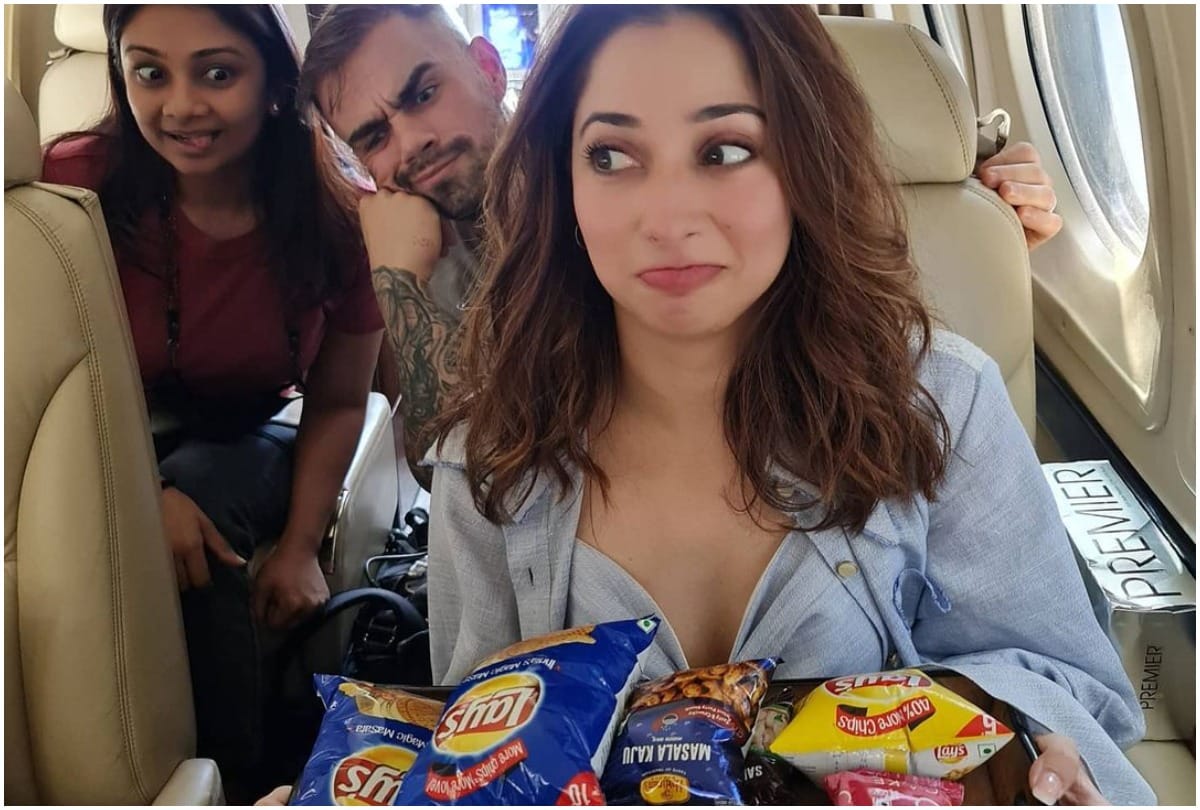 Tamannaah Bhatia Posts Photo Of Her Private Jet Trip Her Makeup Artist Resemblance With Virat Kohli