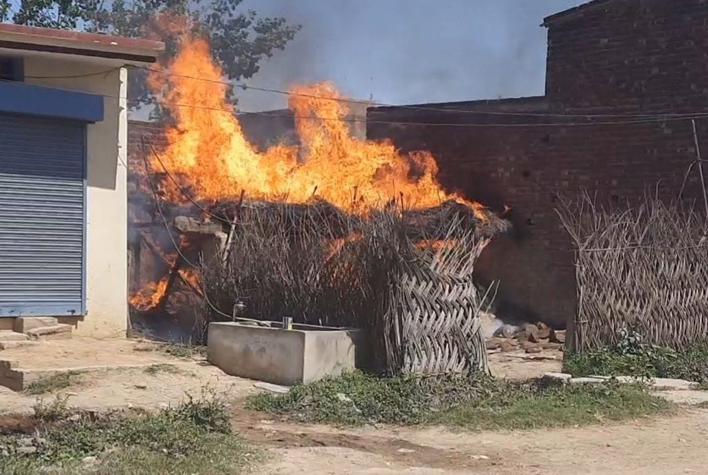 Creeped cattle from fire