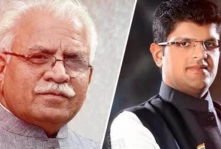 Haryana Deputy CM Dushyant Chautala hand over name of MLA to CM for Cabinet expansion