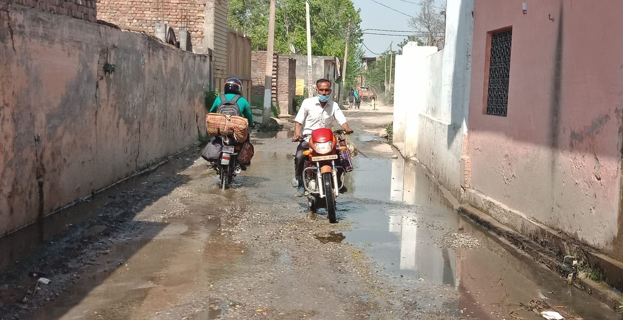 People of Kuankheda have been struggling with waterlogging for two years