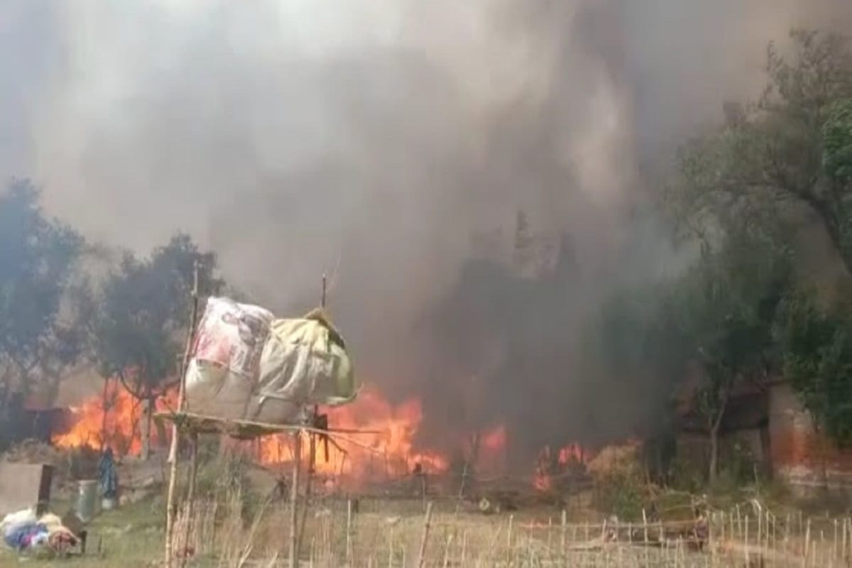 Fire in Azamgarh, burning of raw houses, scorching death of two children
