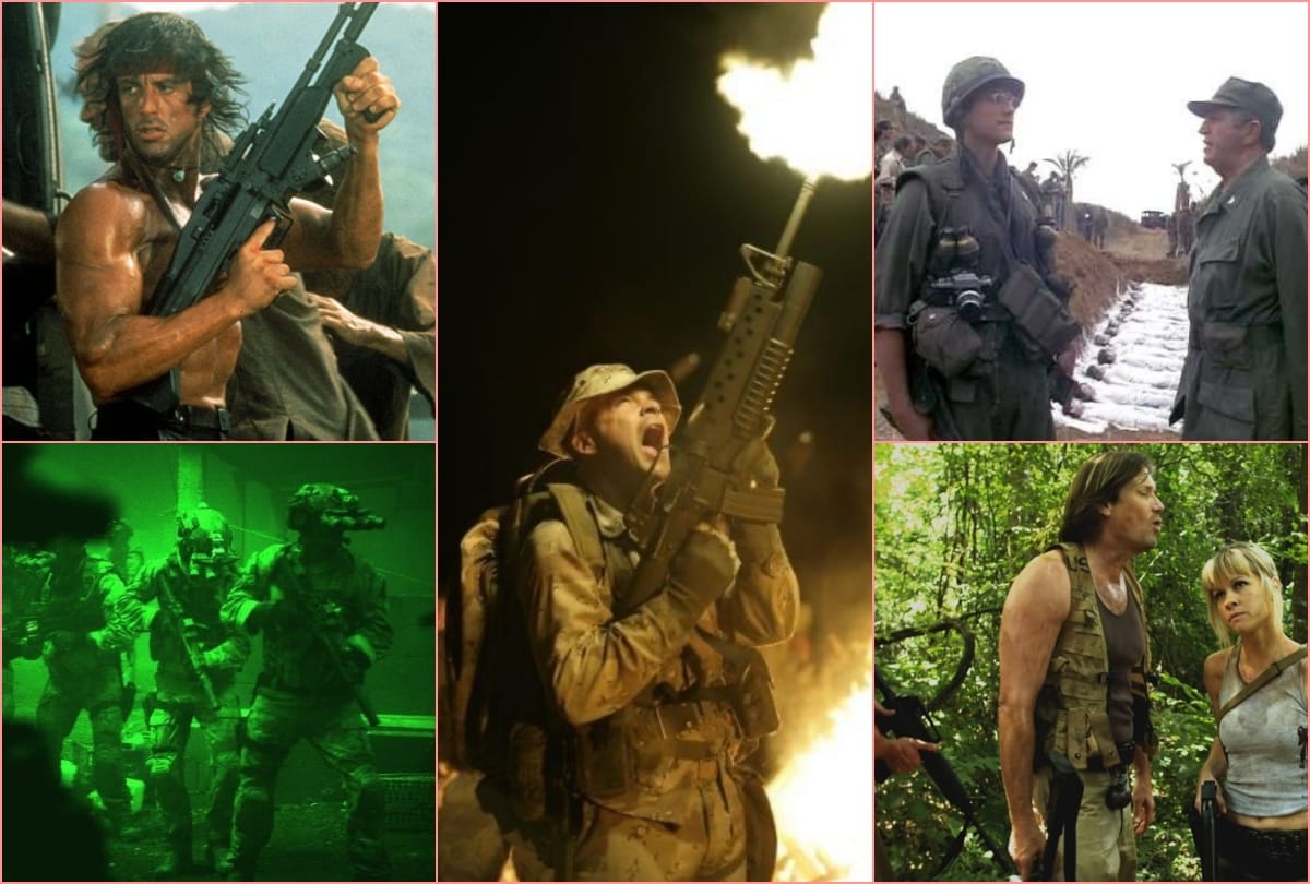 9 Hollywood action war military movies scenes totally wrong including top gun to Heartbreak Ridge and Navy SEALs
