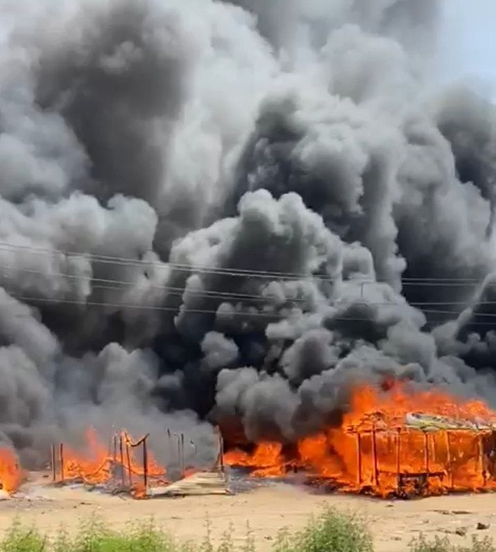 More than 100 slums burnt to ashes