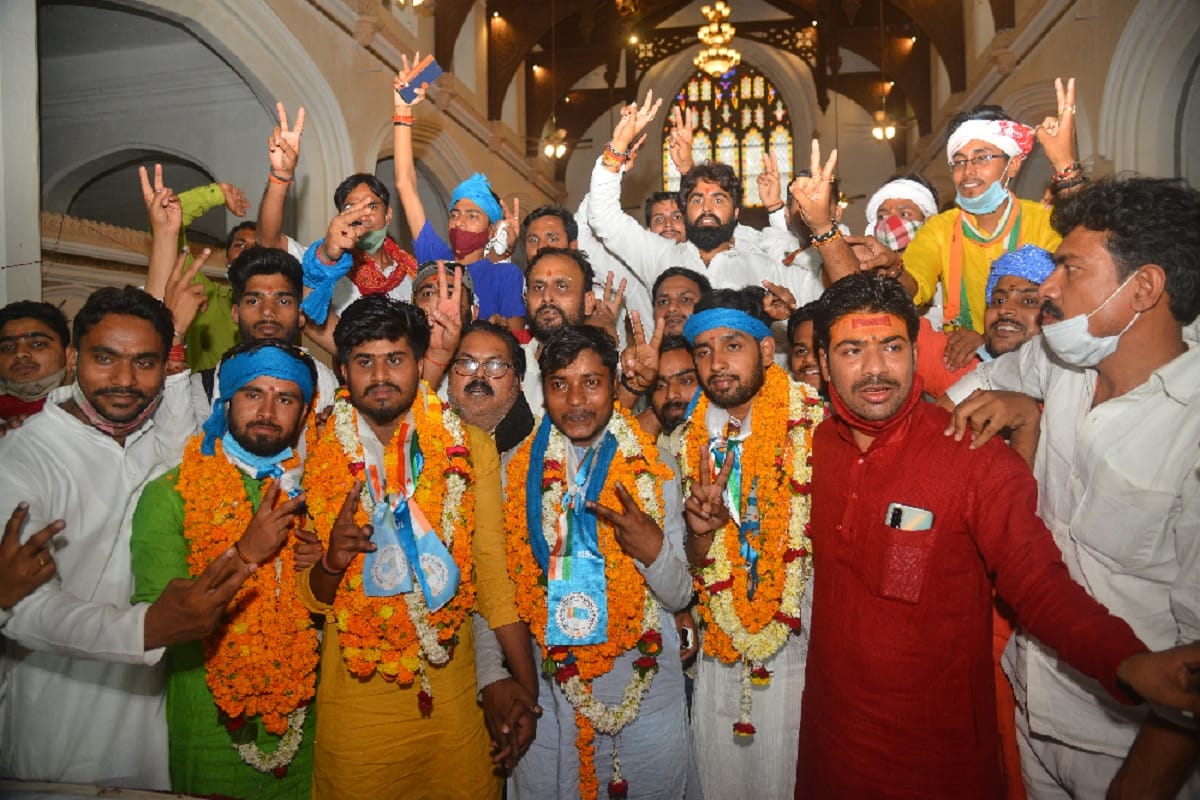 Sampurnanand Sanskrit University Students Union Election result ABVP and NSUI
