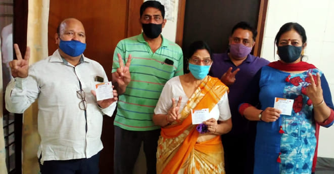 On the first day of Tekotsav, 4734 administered anti-coronary vaccine.