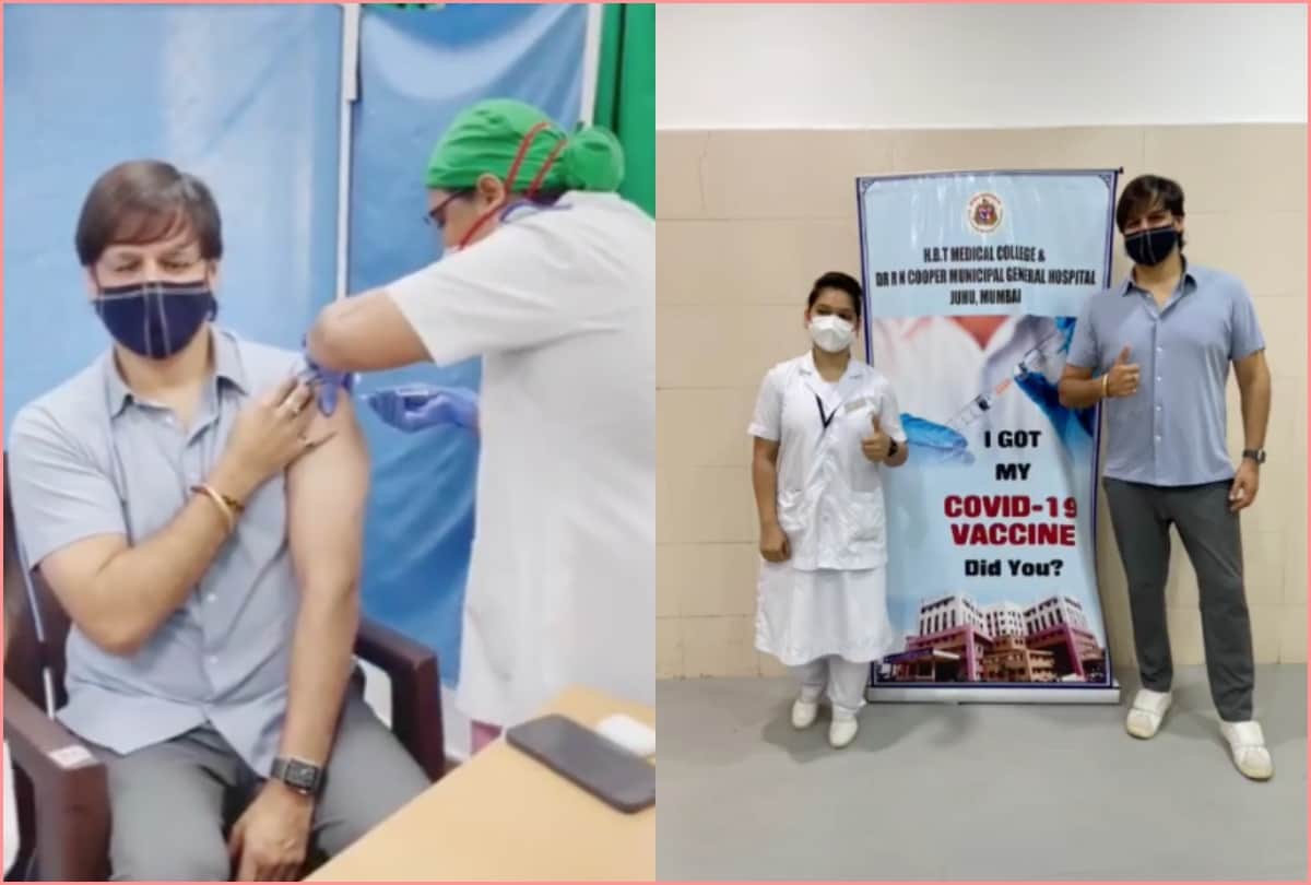 vivek oberoi got first dose of corona vaccine video shared on instagram