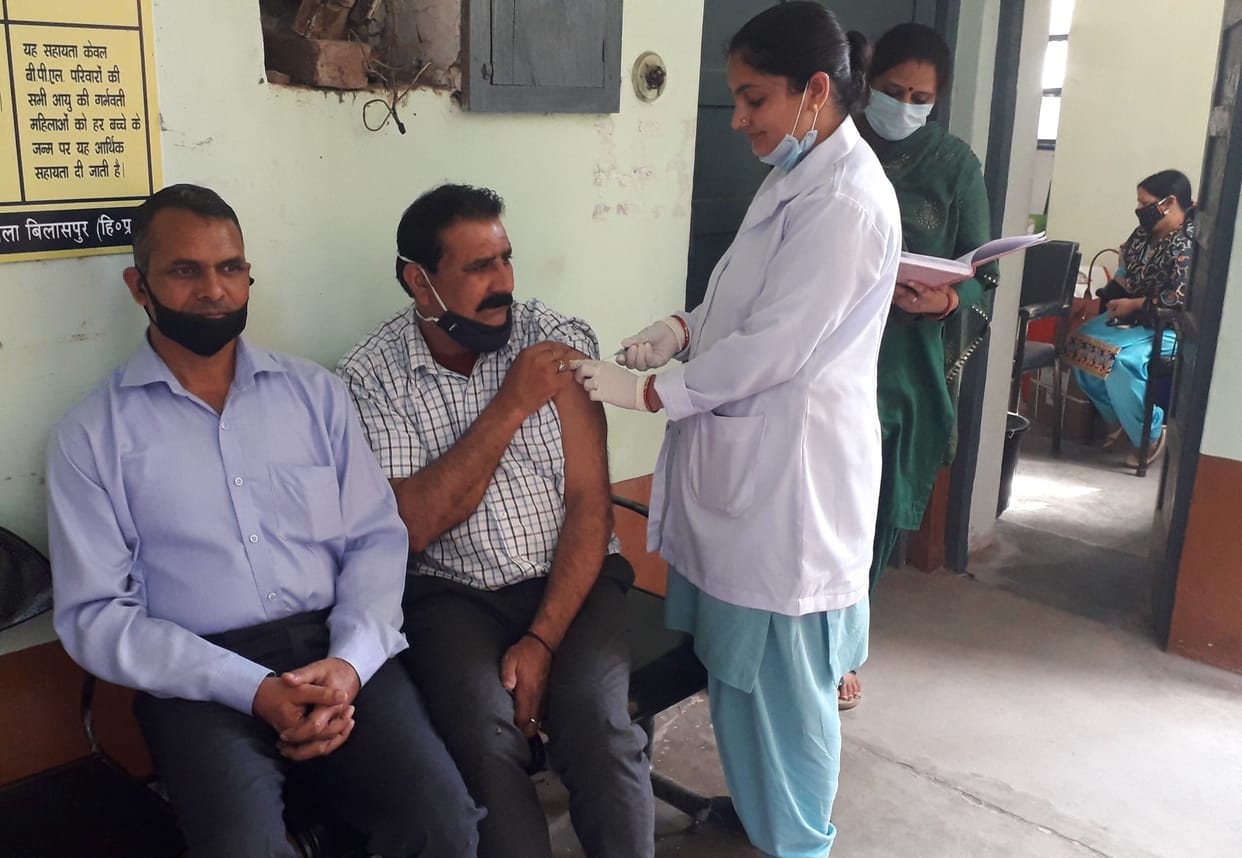 corona case in bilaspur