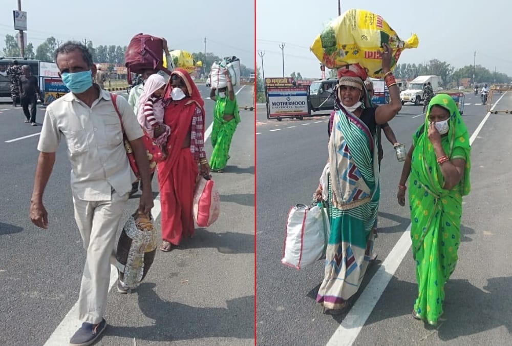 Haridwar Kumbh mela 2021: Heavy Crowd on Narsan Border For Going To Shahi snan Photos