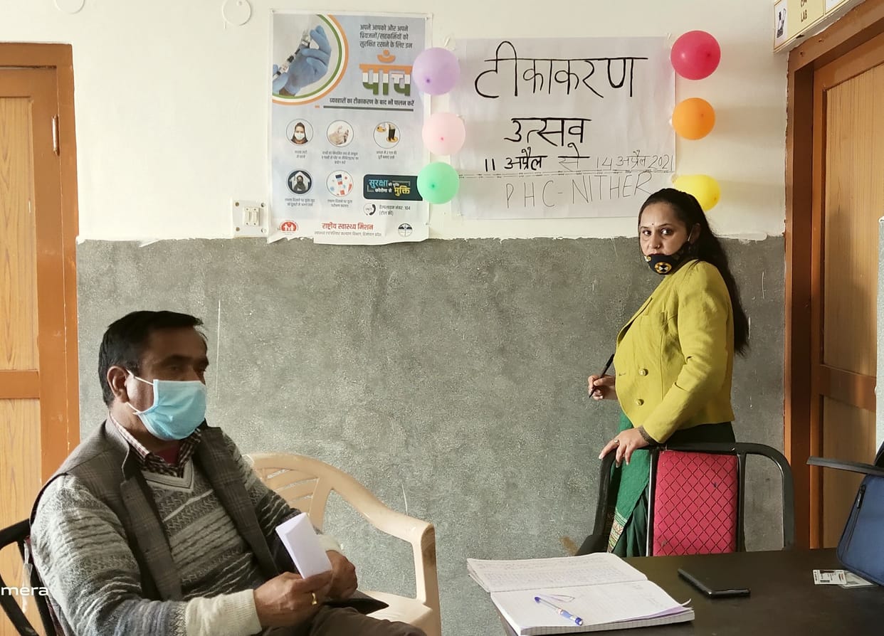 10 people take corona vaccination in nither kullu