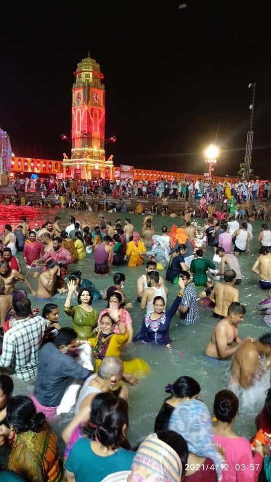 Kumbh mela 2021: Somvati Amavasya Shahi Snan on today in haridwar, watch photos
