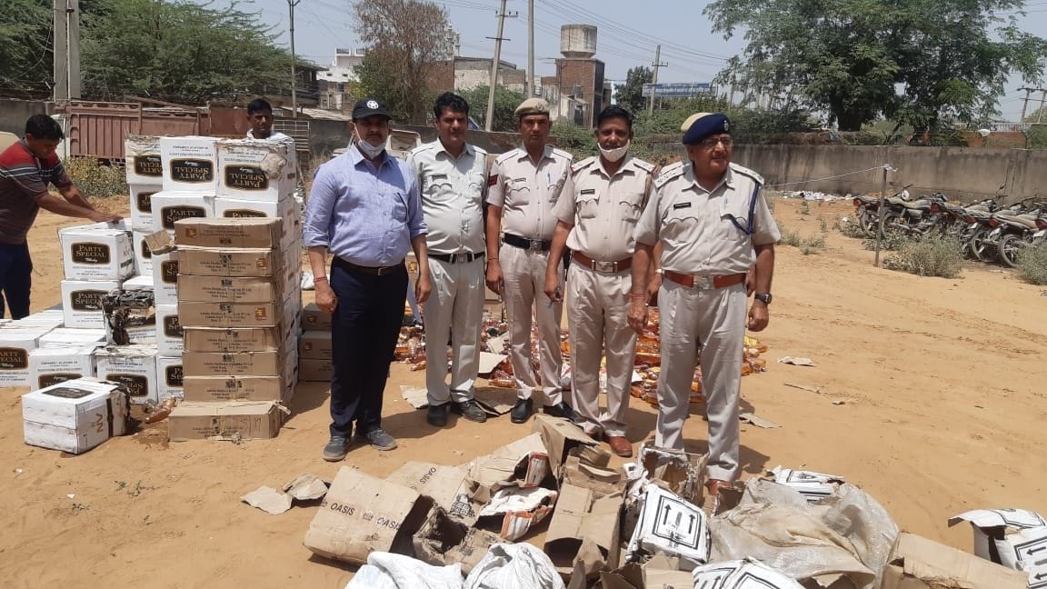 Illegal liquor destroyed on court's order