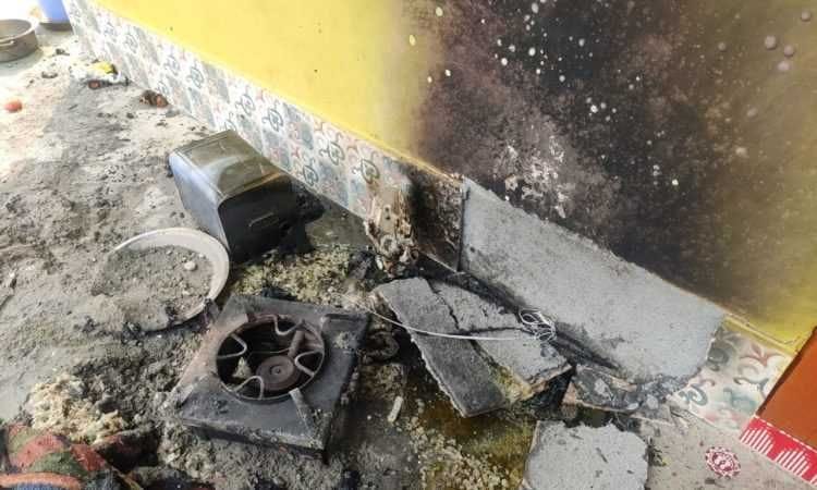 Leakage in cylinder led to fire