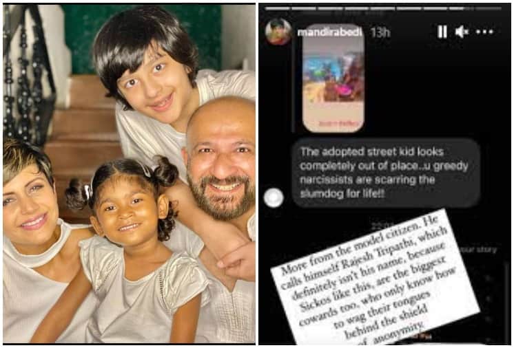 Mandira Bedi Gave Epic Reply to the user asking 'from which slumdog centre you adopt your daughter?'