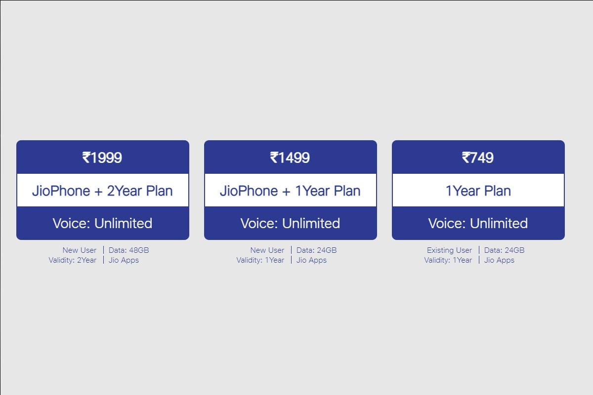 jio phone plan
