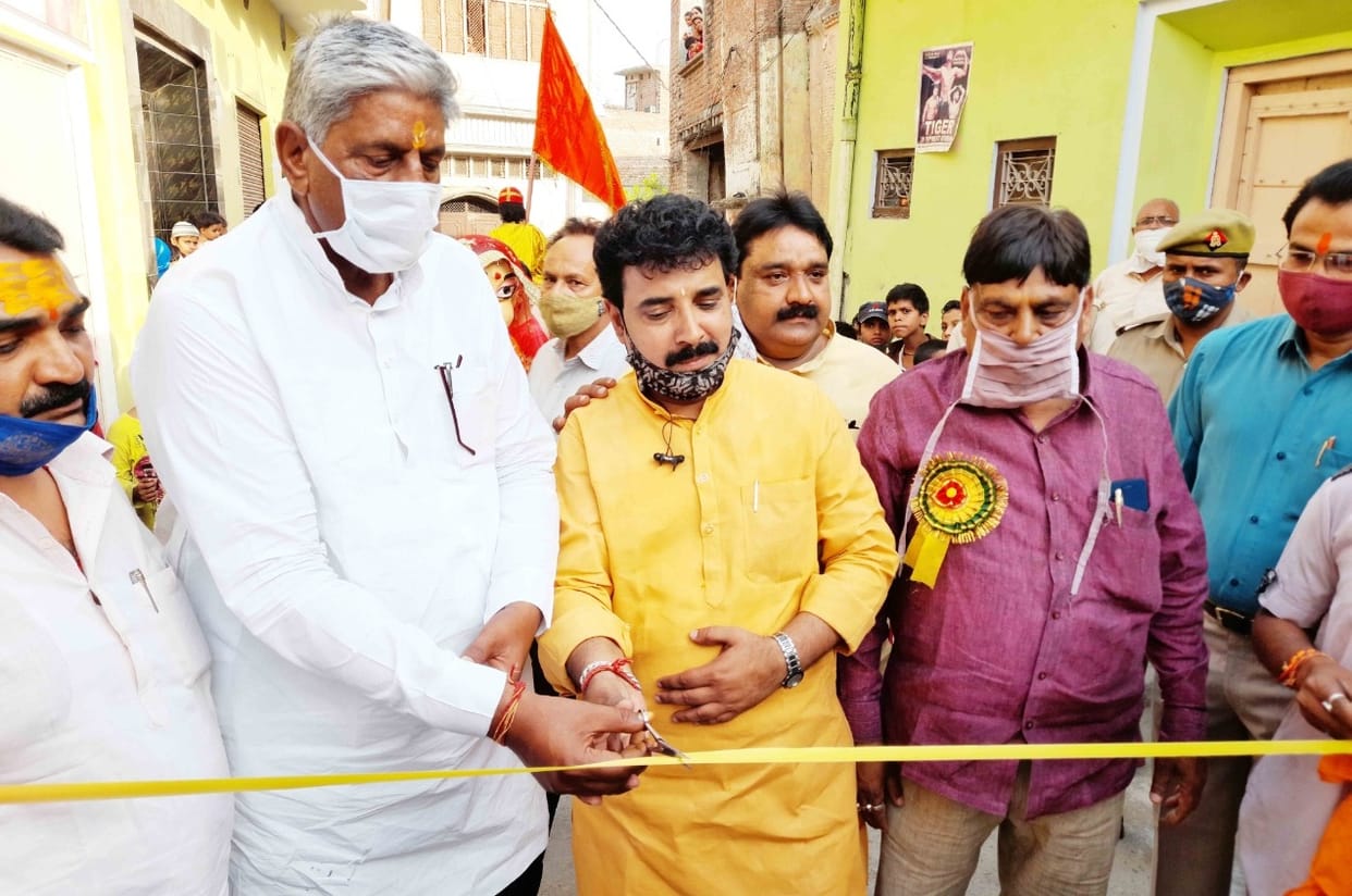 Procession on Balaji's birthday celebration
