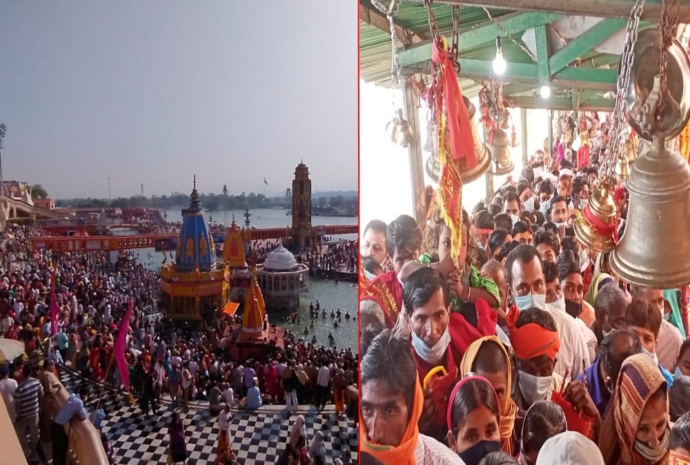 Chaitra Navratri And Hindu New year 2021: Heavy Crowd in Temples and Ganga Ghat For Snan Photos