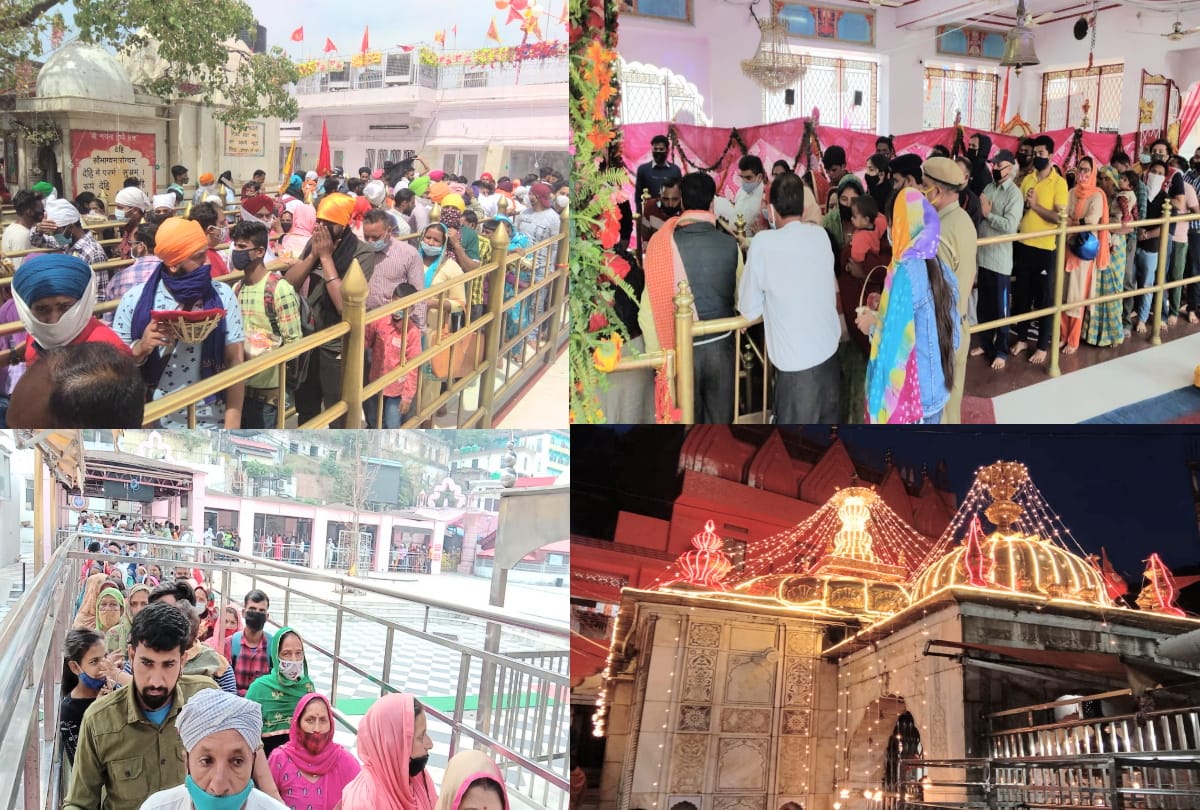 Navratri 2021: large number of Devotees had darshan of Shakti Peethas amid Corona in himachal