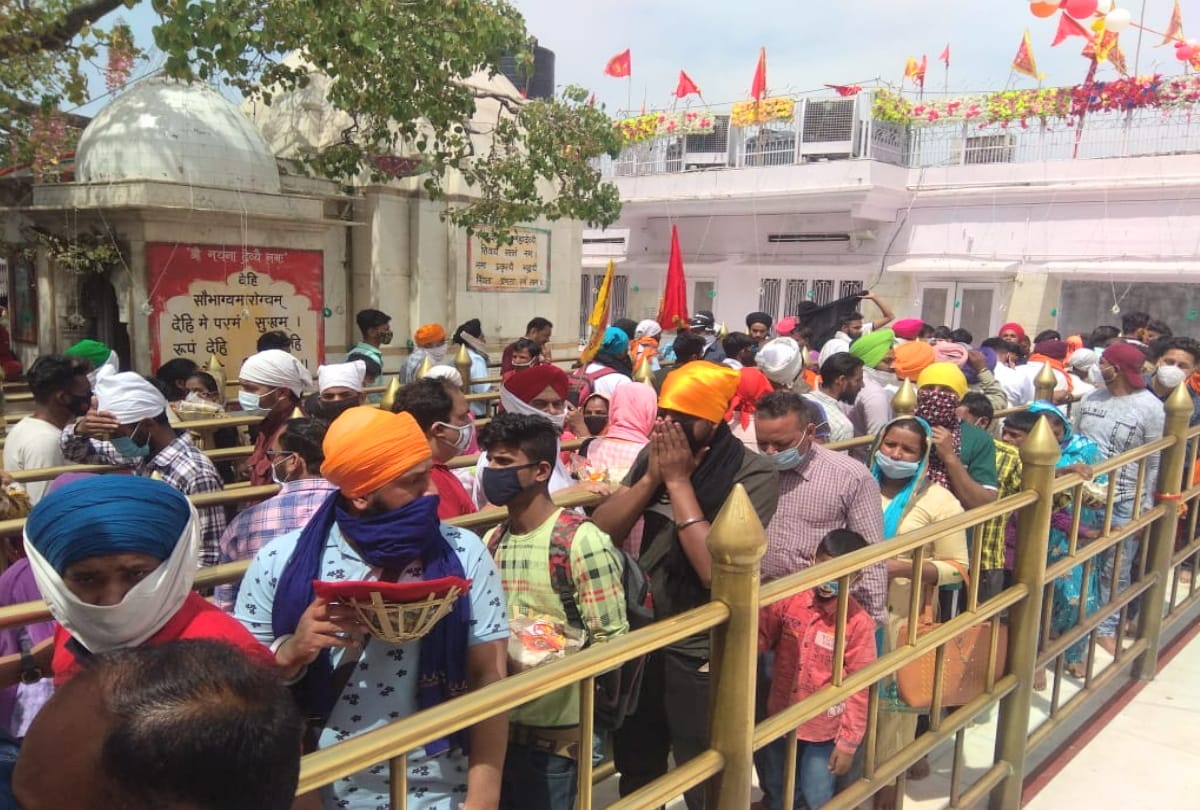 Navratri 2021: large number of Devotees had darshan of Shakti Peethas amid Corona in himachal