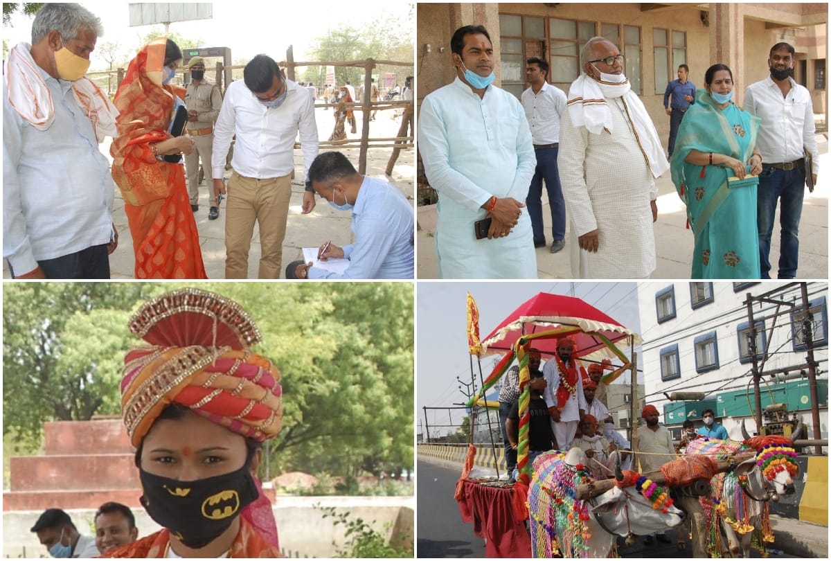 Up Panchayat Chunav 2021: Nomination In Firozabad By Candidate Of Panchayat Elections