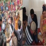 निकाह के दौरान दूल्हा व परिजन