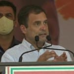 दार्जीलिंग में चुनावी रैली को संबोधित करते राहुल गांधी
