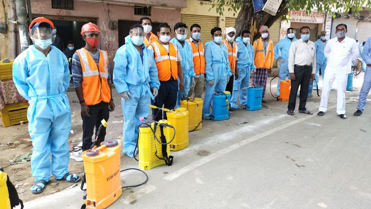 Sanitization in the city's mohallas