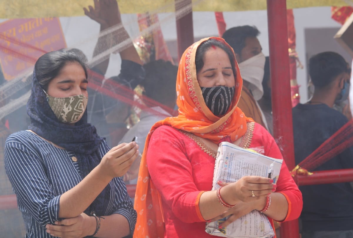 Jammu-Kashmir: Devotees visit bawe walli mata temple on the eve of ashtami