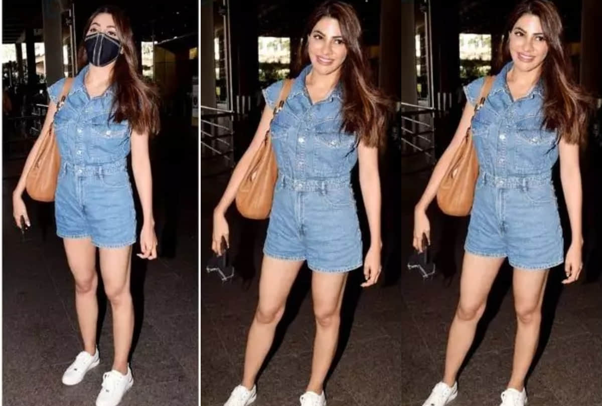 bigg boss 14 fame nikki tamboli stylish entry in airport hina khan look not impress fans