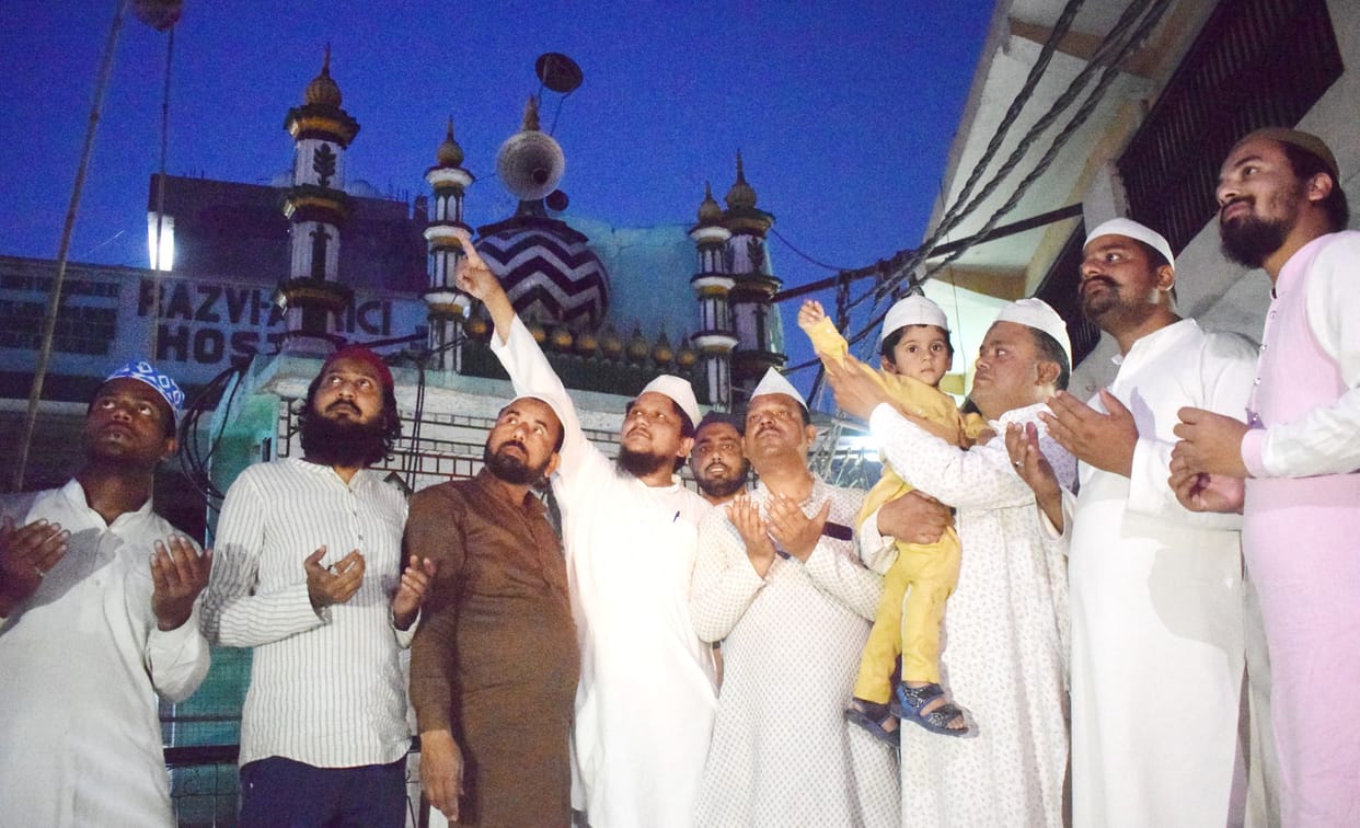 moon in sky, first roza today