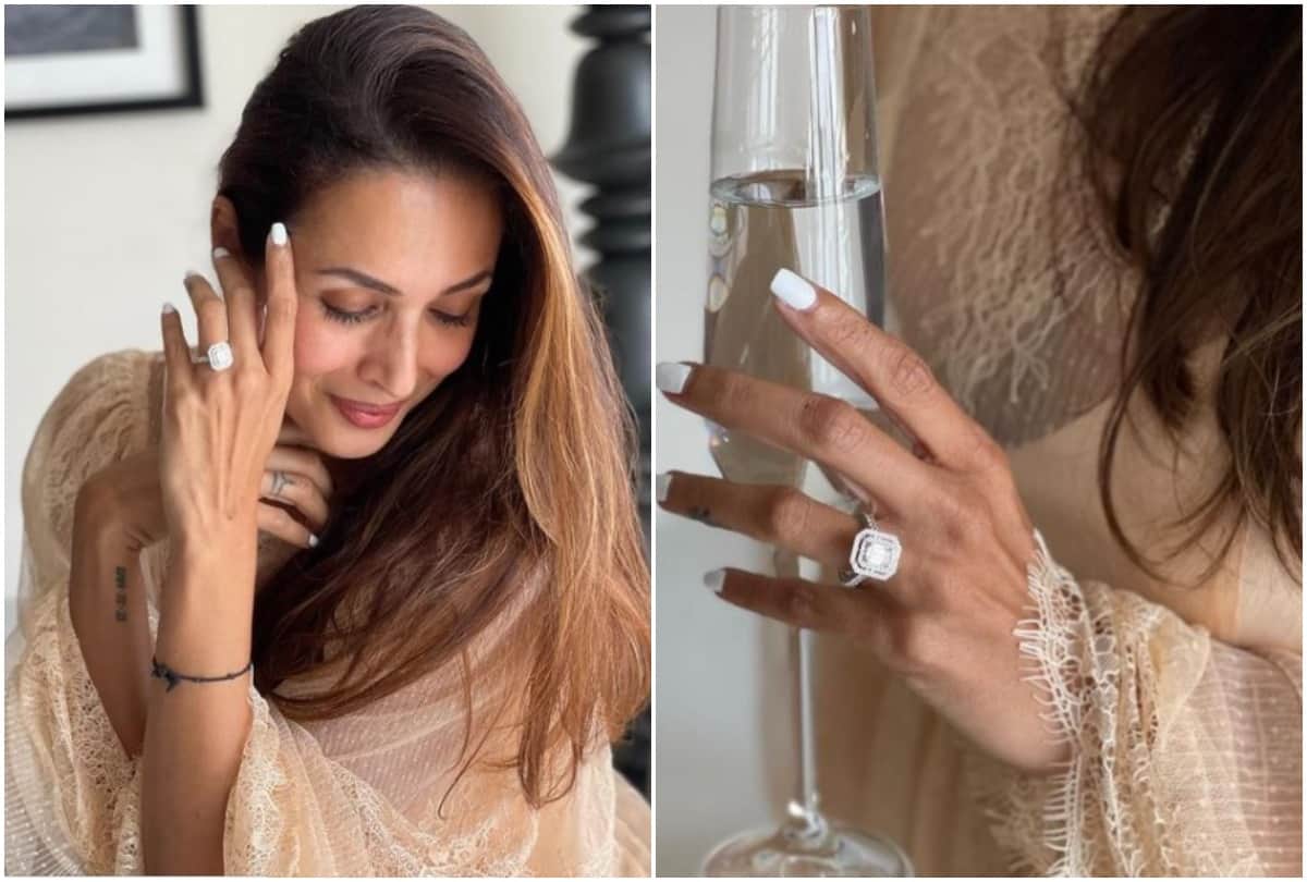 Malaika Arora poses with engagement ring, users popped Arjun Kapoor question